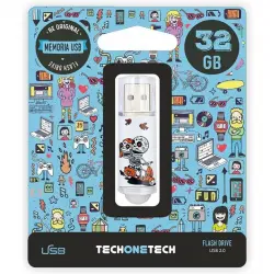Tech One Tech Calavera Moto 32GB USB 2.0