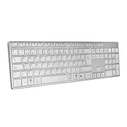 Teclado Bluetooth Subblim Aluminio Advance Extended Plata