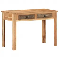 Vidaxl Escritorio De Madera Maciza Reciclada 110x50x75 Cm