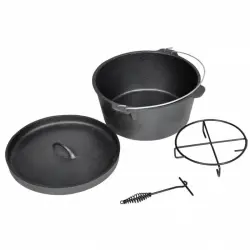 VidaXL Olla Horno Holandés con Tapa 8.8L + Accesorios