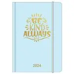 Agenda Flexi anual 2024 GlamLine Midi semana vista 12x17 New Be Kind Always