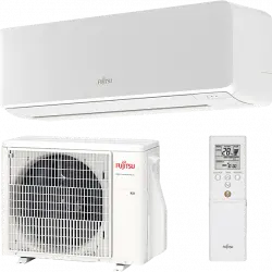 Aire acondicionado - Fujitsu ASY25-KMCC WiFi, Split 1x1, 2150 fg/h, Inverter, Bomba de calor, Blanco