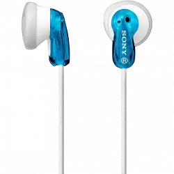 Auriculares de botón - Sony MDR-E9LPL, Iman Neodimio, Jack 3.5 mm, Cable Flexible, Azul