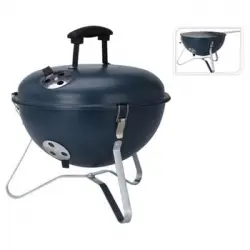 Barbacoa Con Forma Esférica Azul Oscuro 37 Cm Progarden