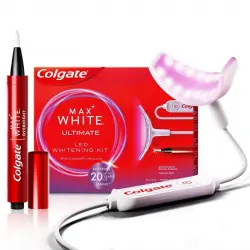 Colgate Max White Ultimate Kit de Blanqueamiento Dental LED en Casa