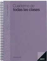 Cuaderno de todas las clases Additio semana vista lila