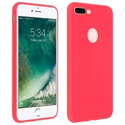 Forcell Soft Touch Funda de Silicona Roja para iPhone 7 Plus / 8 Plus
