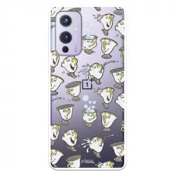 Funda Para Oneplus 9 Oficial De Disney Chip Potts Siluetas - La Bella Y La Bestia
