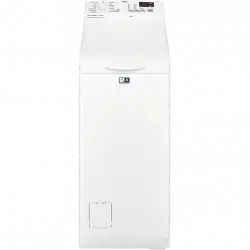 Lavadora carga superior - AEG L6TBK621, 6 kg, 1200 rpm, 20 programas, Apertura suave, 56 dB, Blanco