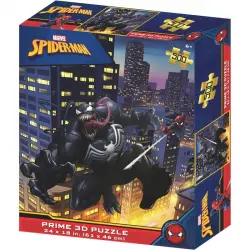 Prime 3D Puzzle Lenticular Marvel Spiderman vs Venom 500 Piezas