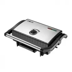 Sandwichera Iplaca Lisa 1500w - Temperatura Regulable - Placa Superior Basculante - Presion Uniforme - Asa Tacto Frio Muvip