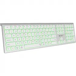 Subblim Master Teclado Inalámbrico Multidispositivo Retroiluminado Plata/Blanco