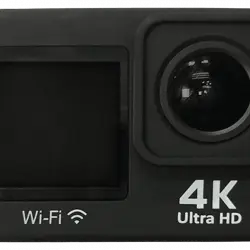 Videocámara deportiva - SK8 Élite Plus, Calidad 4K, MP4, 20 MP, Micro USB y HDMI Out, Negro