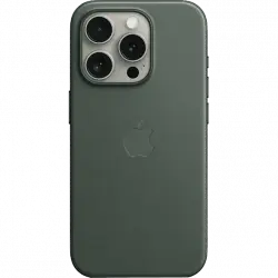 APPLE Funda de trenzado fino con MagSafe para el iPhone 15 Pro, Verde perenne