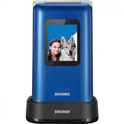 Brondi Amico Prezioso Telefono Cellulare Senior Blue Metal