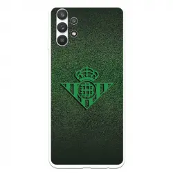 Funda Licencia Oficial Real Betis Balompié Escudo Verde Fondo trama para Samsung Galaxy A32 5G