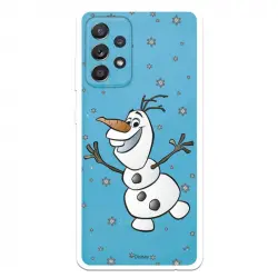 Funda Para Samsung Galaxy A52 5g Oficial De Disney Olaf Transparente - Frozen