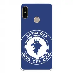 Funda Para Xiaomi Mi A2 Lite Del Zaragoza Cf Femenino Escudo Grande Fondo Azul - Licencia Oficial Zaragoza Cf Femenino