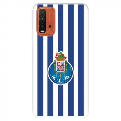 Funda Para Xiaomi Redmi 9t Del Fútbol Club Oporto Escudo Rayas - Licencia Oficial Fútbol Club Oporto