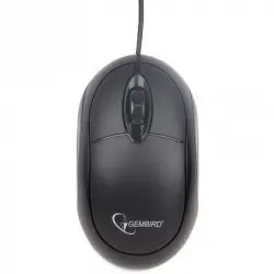 Gembird MUS-U-01 Ratón Óptico Ambidiestro 1000DPI Negro