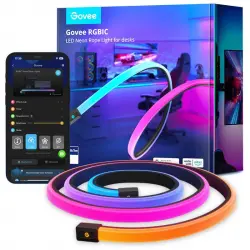 Govee H61C3 Gaming Neon Rope Light Tira LED RGB para Mesas Gaming