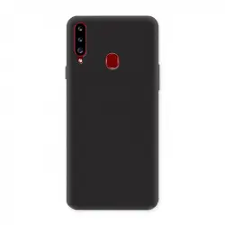 Icoveri Funda Soft Matte Negra para Samsung Galaxy A20S