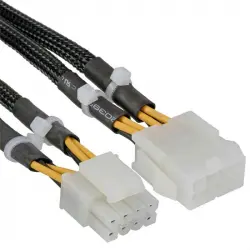 Inline Cable Extensor de Alimentación 8 Pines Macho/Hembra 30cm