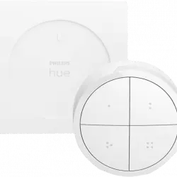 Interruptor inalámbrico - Philips Hue Tap, Pilas de botón, 50.000 clicks, Compatible con Android e IOS, Blanco