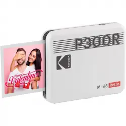 Kodak Mini 3 Retro P300R Impresora Fotográfica Bluetooth Blanca