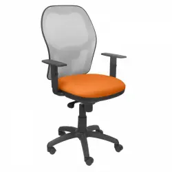 Piqueras y Crespo Jorquera Silla Malla Gris Asiento Bali Naranja