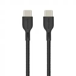 Promate Powerbeam-cc2 USB-C A USB-C 60w Antienredos 2m Negro