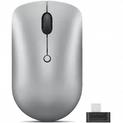 Ratón inalámbrico - Lenovo 540 USB-C, Inalámbrico, 2400 DPI, Cloud Grey