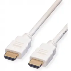 Roline Cable HDMI de Alta Velocidad con Ethernet Macho/Macho 5m Blanco