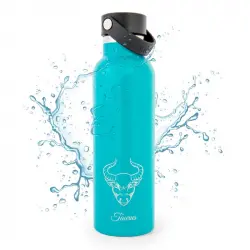 Runbott Zodiac Botella Térmica Sport De 0.6l Con Interior Cerámico Tauro Esmeralda