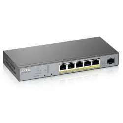 Switch Zyxel GS1350-6HP Switch Gestionado L2 5 Puertos Gigabit PoE + 1 SFP