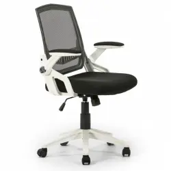 VS Venta-Stock Ergomax Silla de Oficina Reclinable Blanco/Negro
