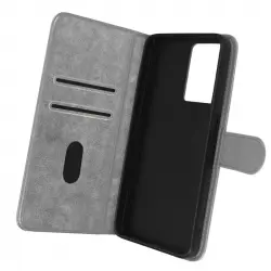 Avizar Chesterfield Funda Tarjetera con Soporte de Vïdeo Gris para Oppo A57/A57S