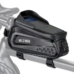 Bolsa Impermeable Para Bicicleta 1l Capacidad Ventana Táctil Wildman E10 Negro