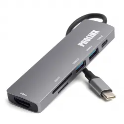 CENTRAL STATION - Hub Adaptador Prolinx USB-C 6 En 1