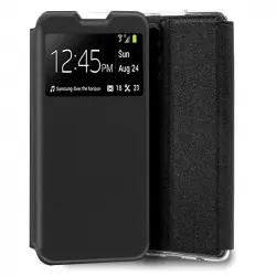 Cool Funda Flip Cover Liso Negra para ZTE Blade V40 Vita/Blade A72