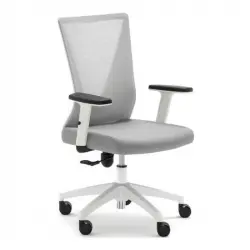 Euromof Tirana Silla de Oficina Blanca/Gris