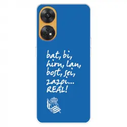 Funda Para Oppo Reno 8t Del Real Sociedad De Fútbol Real Grito Afición - Licencia Oficial Real Sociedad De Fútbol