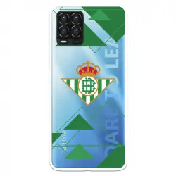 Funda Para Realme 8 Del Betis Escudo Fondo Transparente - Licencia Oficial Real Betis Balompié