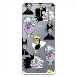 Funda Para Samsung Galaxy J6 Plus Oficial De Disney Villanas Patrón - Villanas Disney