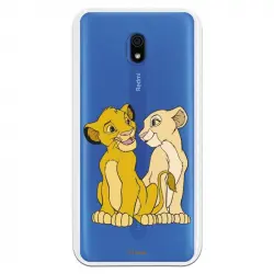 Funda Para Xiaomi Redmi 8a Oficial De Disney Simba Y Nala Silueta - El Rey León