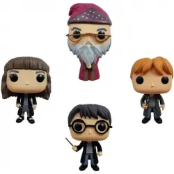Funko Pop Harry Potter Pack 4 Harry Potter/Hermione Granger/Dumbledore/Ron Weasley