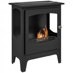 Homcom Chimenea de Etanol 7000btu con Tanque de 1,2L Negro