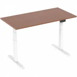 Kimex Escritorio Motorizado Ergonómico 180x75cm Nogal/Blanco