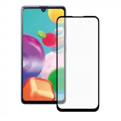 Ksix Protector de Pantalla Cristal Templado para Samsung Galaxy A41 Negro