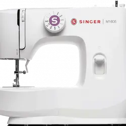 Máquina de coser - Singer M1605, 6 Puntadas, Bobina frontal, Blanco